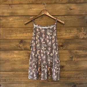 Floral Sleeveless Top - Brown